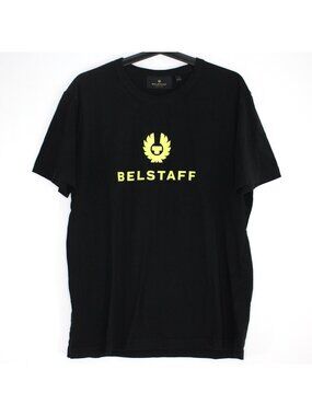 Belstaff Mens XL Big Logo Spell Out T-Shirt M1156